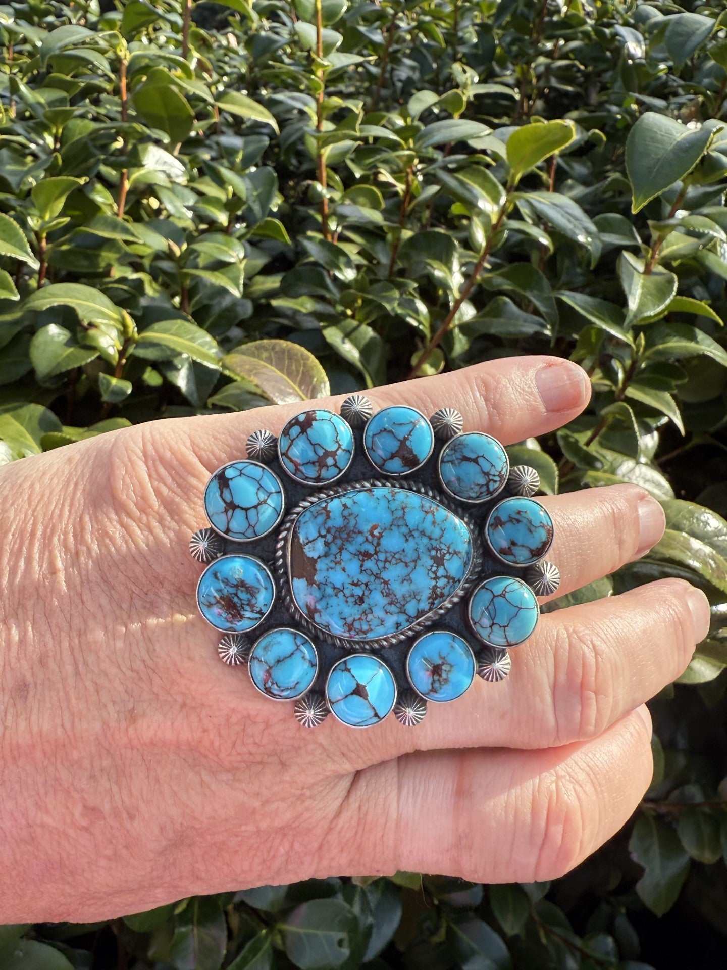 Egyptian Turquoise Ring - Handcrafted by Freddie Maloney for Unique Style