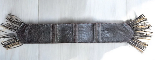 6ft tooled leather table runner