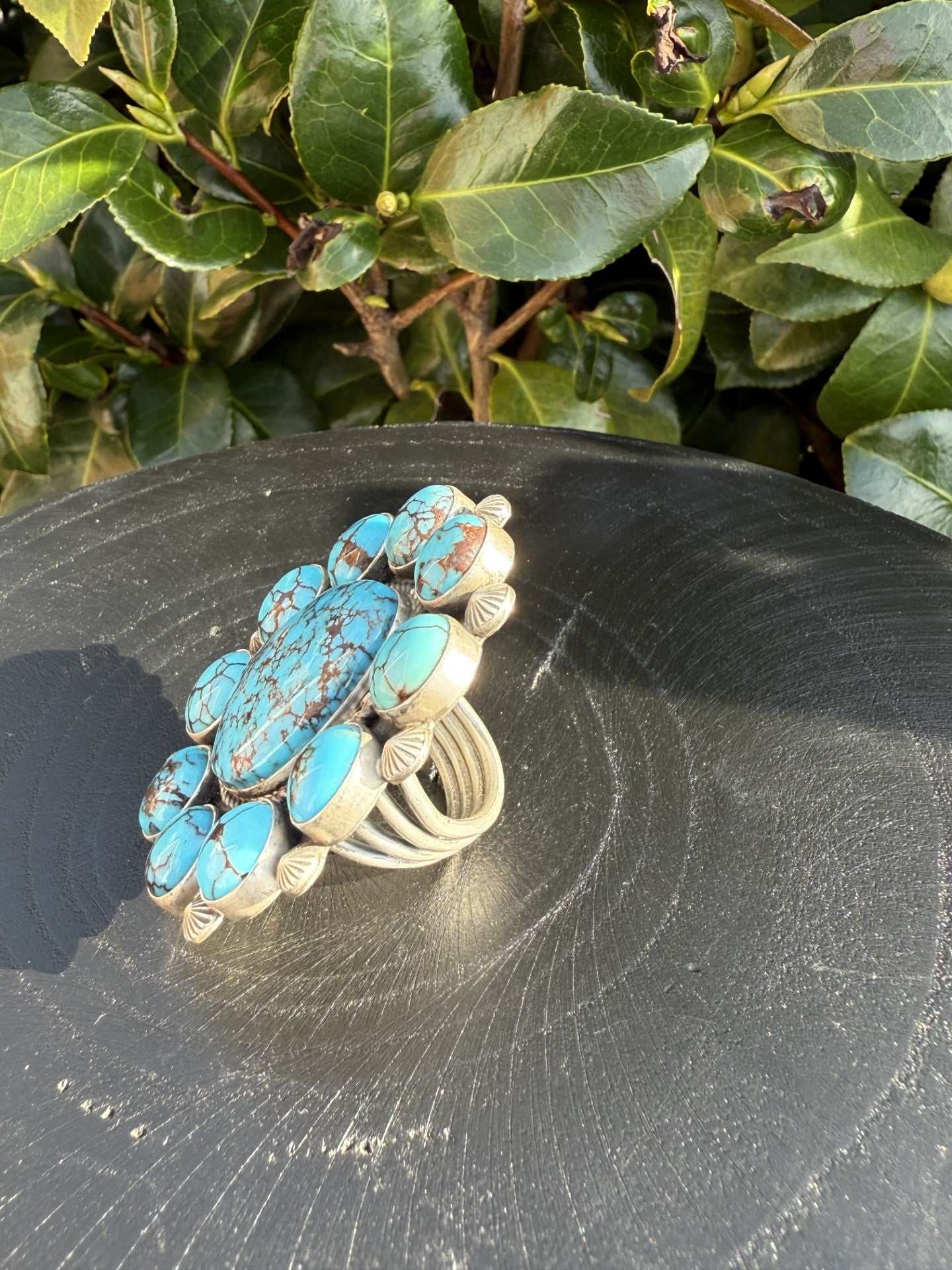 Egyptian Turquoise Ring - Handcrafted by Freddie Maloney for Unique Style